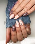 W pastelowych odcieniach💅💜 #paznokcie #nails #nudenails #pastelki #brokatowepaznokcie #indigonails #indigonailslab #delikatnepaznokcie #salonkosmetyczny #sosnowiecłączy